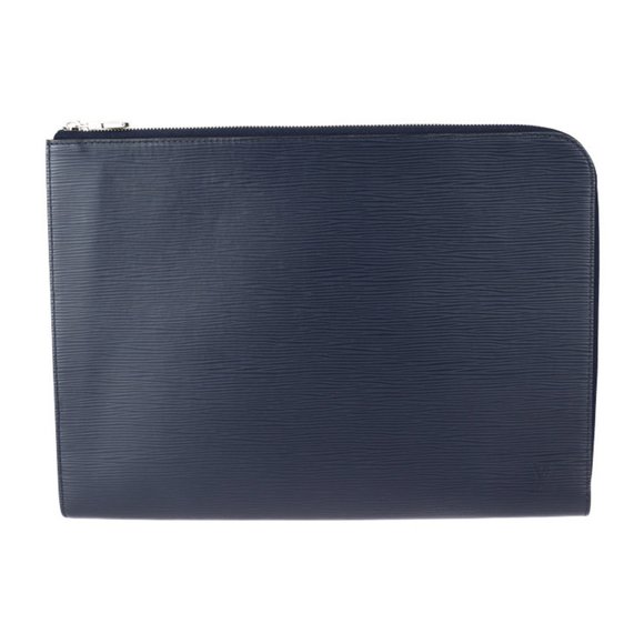 LOUIS VUITTON Pochette Jour GM Second Bag M64154 Epi Leather Blue Marine L-Sh... - Picture 1 of 10